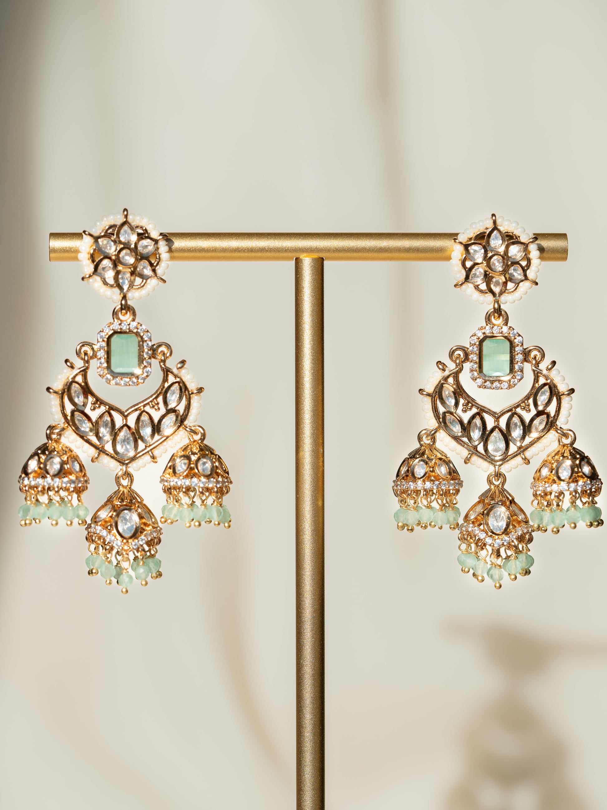 Kanwal Jhumka Earrings - Baali Boutique