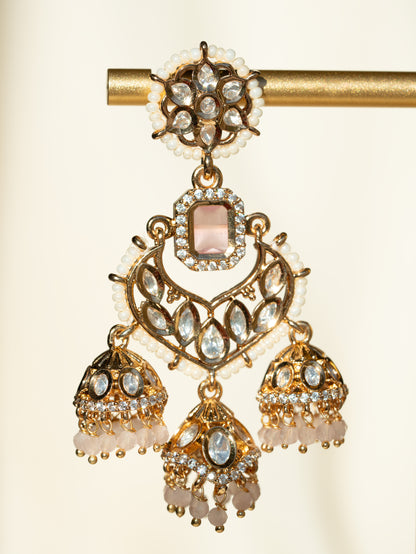 Kanwal Jhumka Earrings - Baali Boutique