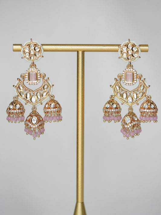 Kanwal Jhumka Earrings - Baali Boutique